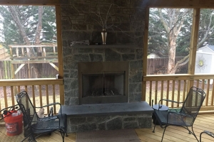 Gas and Wood Fireplace