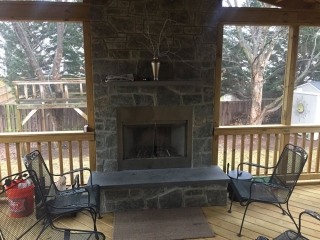 Gas and Wood Fireplace